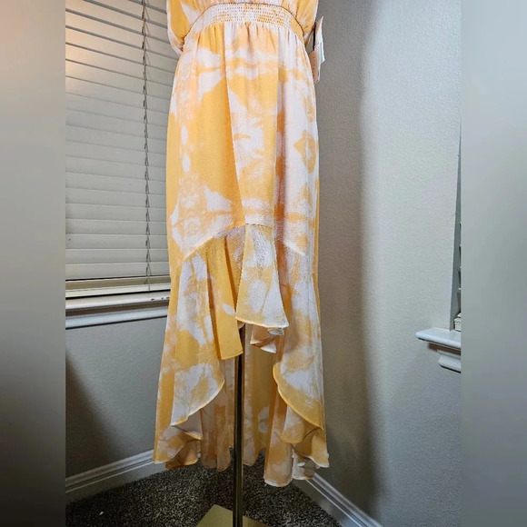 NWT 1.State Sunburst Orange Canyon Tie Dye High-Low Dress - Picture 8 of 13
